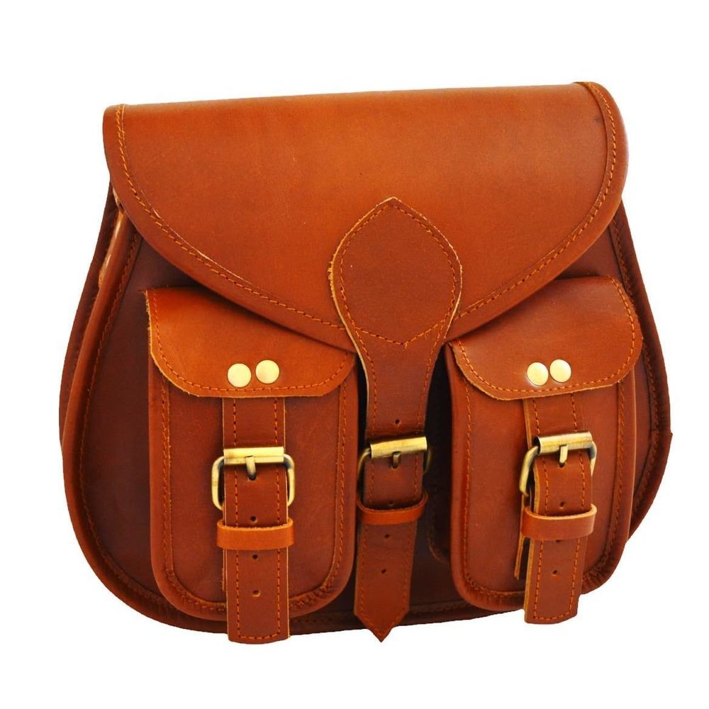 Elegant Tan Leather Hobo Bag